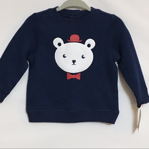 Cat & Jack Cute Teddy Bear Infant Sweatshirt - Picture 9 of 9